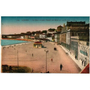 104 Tanger Le Boulevard Front De Mer Et La Plage LL Morocco Postcard